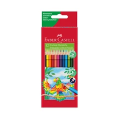 Faber-Castell Цветни моливи Triangular, 12 цвята