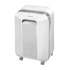 Шредер за унищожаване на документи Fellowes Powershred LX201, Microcut, 22 L, бял, P-5, Micro-Cut