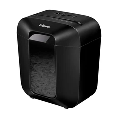 Шредер за унищожаване на документи Fellowes Powershred LX25, P-4, Cross-Cut, черен, обем на коша 11 L