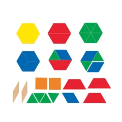Магнитни геометрични фигури Learning Resources, големи