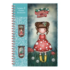 Тефтер с 2 книгоразделителя Santoro Gorjuss In The Forest - Little Mushroom