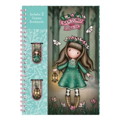 Тефтер с 2 книгоразделителя Santoro Gorjuss In The Forest - Woodland Wildflower