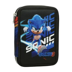 Ученически несесер с две отделения и съдържание Sonic 3 The Hedgehog
