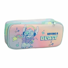 Ученически овален моливник Stitch Having a Blast