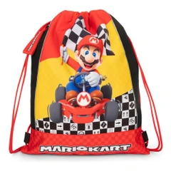 Ученическа спортна торба Super Mario Mariokart Red, 34 x 42 cm, Многоцветен