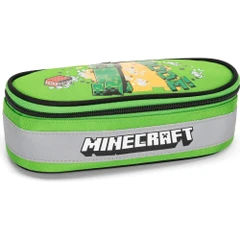 Ученически овален несесер Minecraft Jolly, 22 х 7 х 9.5 cm, Многоцветен