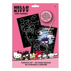 Комплект картинки за скречиране Hello Kitty Friends