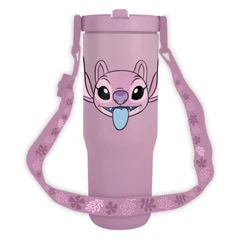 Термо чаша Stitch Angel с каишка 900 мл