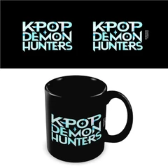 Керамична чаша K-Pop Demon Hunters черна Logo