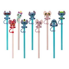 Сламка Stitch за многократна употреба с топер изненада, Асортимент