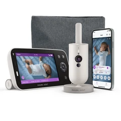 Дигитален видеофон Philips Avent Premium Connected SCD971/26 с технология Sense IQ и възможност за връзка през интернет