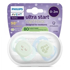 Philips Avent ЗАЛЪГАЛКИ - ULTRA START NIGHT + стерил. кутия (0-2м) sleep, момче