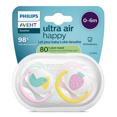 Philips Avent ЗАЛЪГАЛКИ - ULTRA AIR + стерил. кутия (0-6м) папагал/ягода, момиче