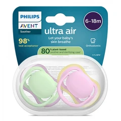 Philips Avent ЗАЛЪГАЛКИ - ULTRA AIR + стерил. кутия (6-18м) зелена/розова