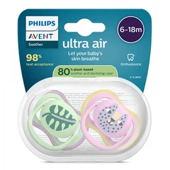 Philips Avent ЗАЛЪГАЛКИ - ULTRA AIR + стерил. кутия (6-18м) листо/коте, момиче