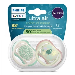 Philips Avent ЗАЛЪГАЛКИ - ULTRA AIR + стерил. кутия (6-18м) дизайн листа, неутрални