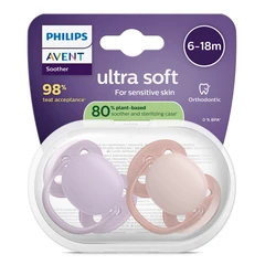 Philips Avent ЗАЛЪГАЛКИ - ULTRA SOFT + стерил. кутия (6-18м) пастелни, момиче