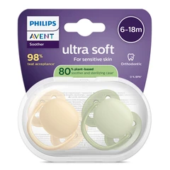 Philips Avent ЗАЛЪГАЛКИ - ULTRA SOFT + стерил. кутия (6-18м) пастелни, момче