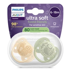 Philips Avent ЗАЛЪГАЛКИ - ULTRA SOFT + стерил. кутия (6-18м) птица/катерица, неутрални