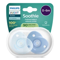 Philips Avent ЗАЛЪГАЛКИ Soothie + стерил. кутия (0-6м), син