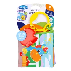 PLAYGRO ТЕКСТИЛНА КНИЖКА ЗА КОЛИЧКА С ГРИЗАЛКА 0М+