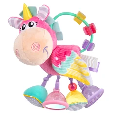 Дрънкалка Еднорог PLAYGRO, Розова, 3м+