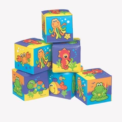 Меки кубчета за баня PLAYGRO, 6м+, 6 бр/оп