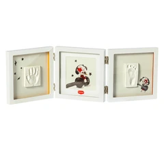 TINY LOVE Рамка за 2 Отпечатъка и Снимка Tiny Creations (бяла рамка) 0м+