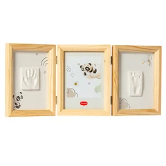 TINY LOVE Рамка за 2 Отпечатъка и Снимка Tiny Creations (дървена рамка) 0м+