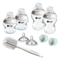 Комплект за новородено Tommee Tippee Natural Start САМОСТЕРИЛИЗИРАЩО + четка за шишета