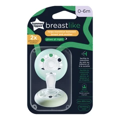 Залъгалки Breast-Like NIGHT 0-6м, 2 бр./оп.