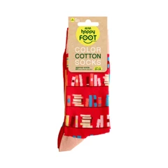 Дамски чорапи Agiva Happy Foottopia, Памук, Книга, Розови, 35-38 размер