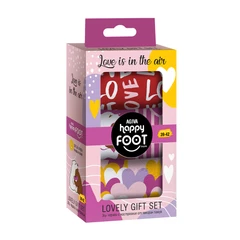 Комплект 3 бр. дамски чорапи Agiva Happy Foottopia, С принт, LOVE, Памук, 39-42 размер