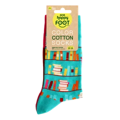 Дамски чорапи Agiva Happy Foottopia, Памук, Книги, Сини, 35-38 размер