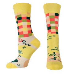 Дамски чорапи Agiva Happy Foottopia, Памук, Жълт, 35-38 размер