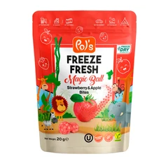 Pol's Freeze Fresh Лиофилизирани плодове, Ябълка и Ягода, 20 г