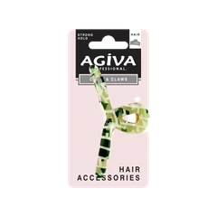 Шнола за коса Agiva Professional, 5 см, Зелена