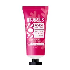 Крем за ръце Nature of Agiva Roses SOS WARM, С витамин Е, Глицерин, Масло от ший, 50 мл