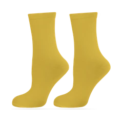 Мъжки чорапи Agiva Happy Foottopia, От органичен бамбук, Горчица, 43-46