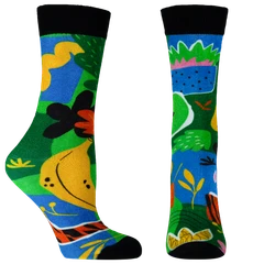 Дамски чорапи Agiva Happy Foottopia, С принт, Джунгла, Бамбук, 39-42 размер