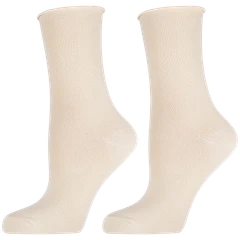 Дамски чорапи Agiva Happy Foottopia, Памук Комфорт, Бежов, 39-42 размер