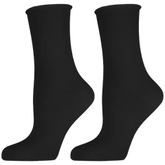 Дамски чорапи Agiva Happy Foottopia, Памук Комфорт, Черен, 35-38 размер