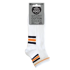 Спортни мъжки чорапи Agiva Happy Foottopia, Черен, Оранжев, 43-46