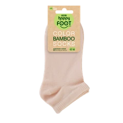 Мъжки чорапи за маратонки Agiva Happy Foottopia, От бамбук, Къс конч, 43-46, Бежови