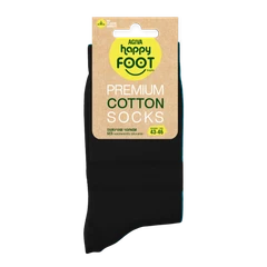Мъжки чорапи Agiva Happy Foottopia, Памук, Черен, 43-46 размер