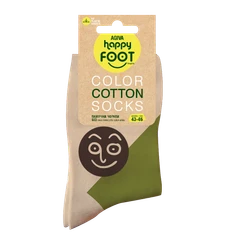 Мъжки чорапи Agiva Happy Foottopia, Лице, Памук, Зелени, 43-46 размер