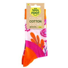 Мъжки чорапи Agiva Happy Foottopia, Памук, Цветя, Оранжеви, 43-46 размер