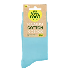 Мъжки чорапи Agiva Happy Foottopia, Памук, Светлосин, 43-46 размер
