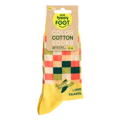 Мъжки чорапи Agiva Happy Foottopia, Памук, Оранжев, 43-46