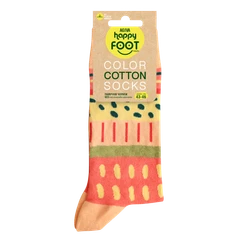 Мъжки чорапи Agiva Happy Foottopia, Памук, Оранжеви точки и линии, 43-46 размер